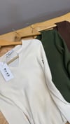 K4776 N.KD V YAKA FİTİLLİ PAMUKLU KAZAK