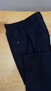 K4824 ÖNDEN DİKİŞLİ LACİVERT SİGARET YÜN PANTOLON