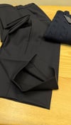 K4830 YANDAN DİKİŞ DETAYLI LACİVERT YÜN PANTOLON