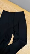 K4832 YANDAN CEPLİ SİYAH SİGARET PANTOLON