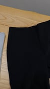 K4832 YANDAN CEPLİ SİYAH SİGARET PANTOLON