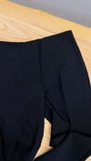 K4832 YANDAN CEPLİ SİYAH SİGARET PANTOLON
