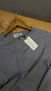 K4835 PIHL D. GRİ V PATLI UZUN KOL T-SHIRT