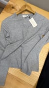 K4835 PIHL D. GRİ V PATLI UZUN KOL T-SHIRT