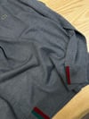 MEN1082 LCST SLİM FİT GRİ BİSİKLET YAKA YÜN KARIŞIMLI TRİKO