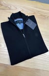 MEN1232 T.BKR SİYAH TAM FERMUARLI TRİKO HIRKA