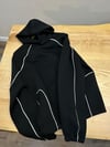 MEN1265 AS.OS KAPÜŞONLU ŞERİTLİ SİYAH SCUBA SWEAT