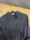 MEN1305 N.WRK PAMUKLU POLO YAKA KOYU GRİ TRİKO KAZAK