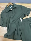 MEN1308 M.GO POLO YAKA ÖRME YEŞİL T-SHIRT