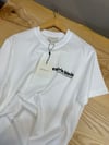 MEN1324 CK SİYAH SLİKON BASKILI BEYAZ T-SHIRT
