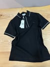 MEN1361 LCS BEYAZ ŞERİTLİ SİYAH PARIS T-SHIRT