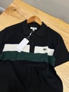 MEN1392 LCS ŞERİT MODELLİ SİYAH POLO T-SHIRT