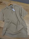 MEN1396 BYMN POLO YAKA PAMUKLU BEJ TRİKO T-SHIRT