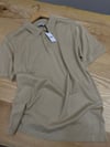 MEN1396 BYMN POLO YAKA PAMUKLU BEJ TRİKO T-SHIRT
