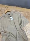 MEN1396 BYMN POLO YAKA PAMUKLU BEJ TRİKO T-SHIRT