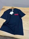 MEN1431 CK KIRMIZI BASKILI LACİVERT T-SHIRT