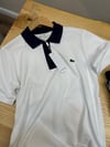 MEN1432 LCS LACİVERT YAKALI BEYAZ POLO T-SHIRT