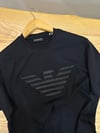 MEN1433 E.A NAKIŞ DETAYLI SİYAH T-SHIRT
