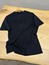MEN1433 E.A NAKIŞ DETAYLI SİYAH T-SHIRT