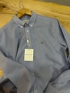 MEN1444 GNT LACİVERT ÇİZGİLİ REGULAR GÖMLEK