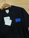 MEN1445 CK SAKS MAVİ BASKILI SİYAH T-SHIRT