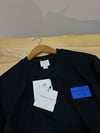 MEN1445 CK SAKS MAVİ BASKILI SİYAH T-SHIRT