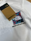 MEN1456 THE N.F. RENKLİ BASKILI PAMUKLU BEYAZ T-SHIRT