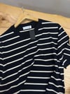 MEN1468 N.WRK EKRU ÇİZGİLİ SİYAH TRİKO T-SHIRT