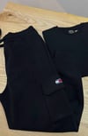 MEN1500 TJ KARGO CEPLİ SİYAH ŞARDONSUZ JOGGER