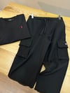 MEN1500 TJ KARGO CEPLİ SİYAH ŞARDONSUZ JOGGER
