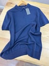 MEN1509 ALL S. POLO YAKA LACİVERT TRİKO T-SHIRT