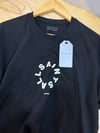 MEN1511 ALL S. SIRT BASKI DETAYLI SİYAH T-SHIRT