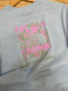 MEN1513 THE N.F. AÇIKMAVİ SIRT BASKILI T-SHIRT