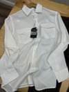 MEN1578 M.DO KETEN/ LİYOSEL KARIŞIMLI BEYAZ GÖMLEK