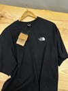 MEN1585  THE N.F. SIRT BASKI DETAYLI OVERSİZE SİYAH T-SHIRT