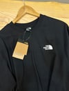 MEN1585  THE N.F. SIRT BASKI DETAYLI OVERSİZE SİYAH T-SHIRT