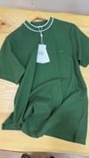 MEN1613 LCS DOKUMA YAKA DETAYLI YEŞİL T-SHIRT