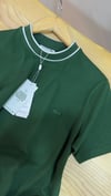 MEN1613 LCS DOKUMA YAKA DETAYLI YEŞİL T-SHIRT