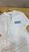 MEN1619 CK MAVİ BASKILI EKRU T-SHIRT