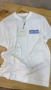 MEN1619 CK MAVİ BASKILI EKRU T-SHIRT