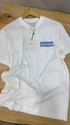 MEN1619 CK MAVİ BASKILI EKRU T-SHIRT