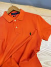 MEN1627 PRL YEŞİL NAKIŞLI TURUNCU  POLO T-SHIRT