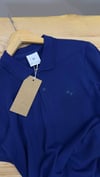 MEN1630 B.MW SAKS MAVİSİ POLO YAKA PAMUKLU T-SHIRT