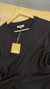 MEN1647 SNDR SİLİKON BASKILI PAMUKLU KAHVERENGİ  T-SHIRT