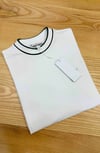 MEN1684 LCS DOKUMA YAKA DETAYLI BEYAZ T-SHIRT