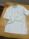 MEN1684 LCS DOKUMA YAKA DETAYLI BEYAZ T-SHIRT