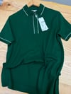 MEN1687 LCS BEYAZ ŞERİTLİ YEŞİL PARIS T-SHIRT