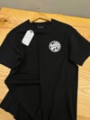 MEN1698 ALL S. ÖN/ARKA BASKILI SİYAH T-SHIRT