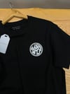 MEN1698 ALL S. ÖN/ARKA BASKILI SİYAH T-SHIRT