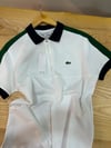 MEN1702 LCS YARIM FERMUARLI BEYAZ POLO T-SHIRT
